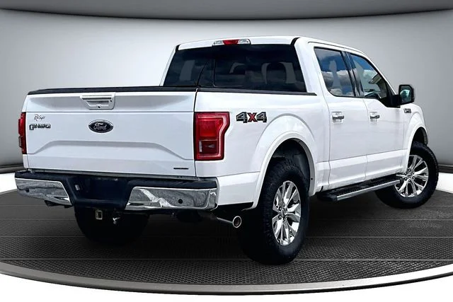 Used 2015 White Platinum Tri-Coat Metallic Ford Lariat image 6
