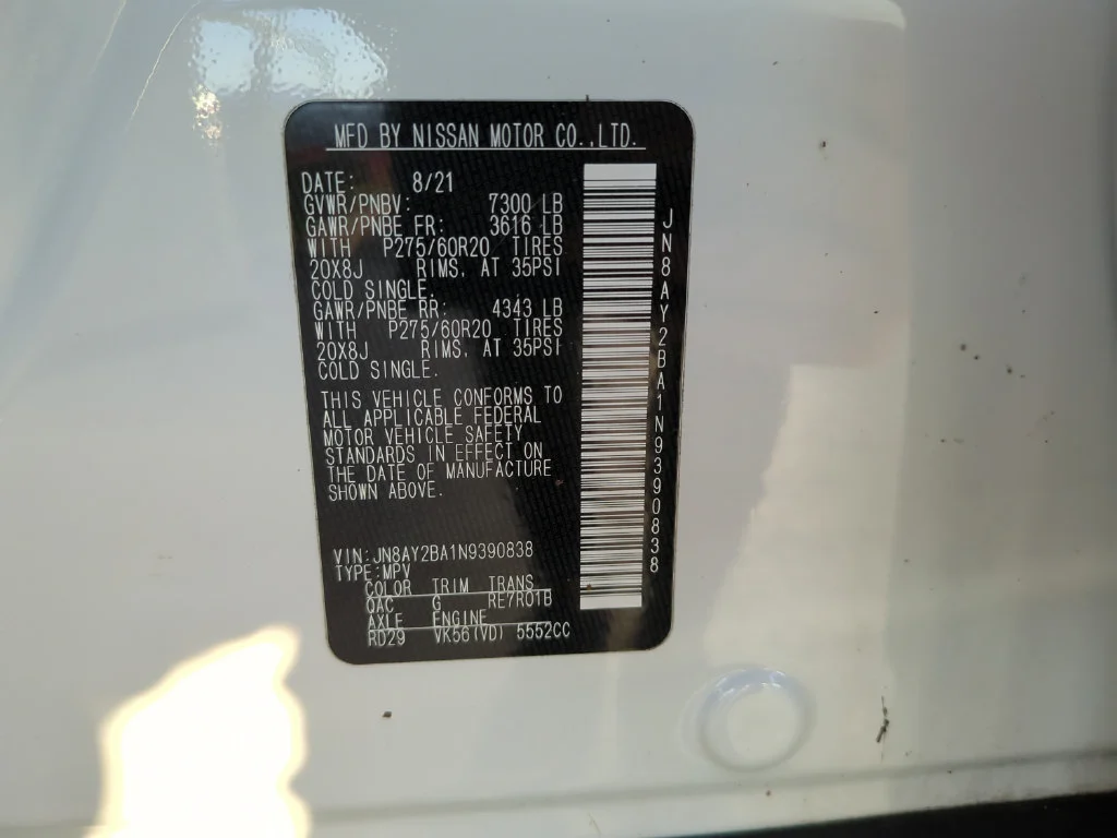 Used 2022 White Nissan SL image 38