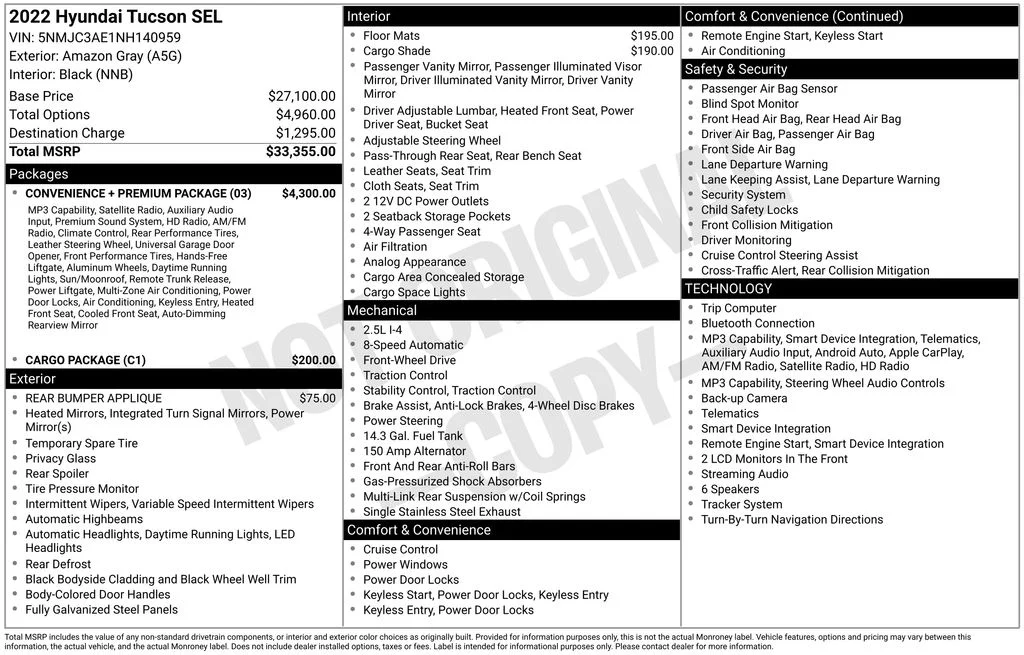 Certified Used 2022 Gray Hyundai SEL image 3