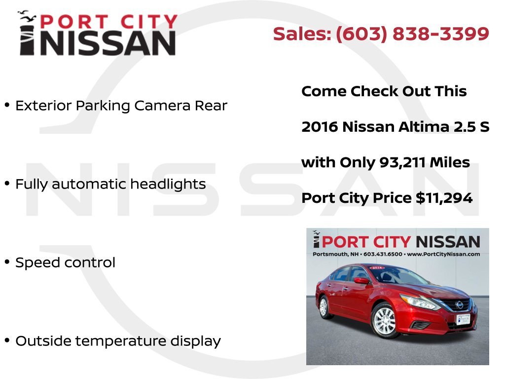 2016 Nissan Altima S - Photo 15