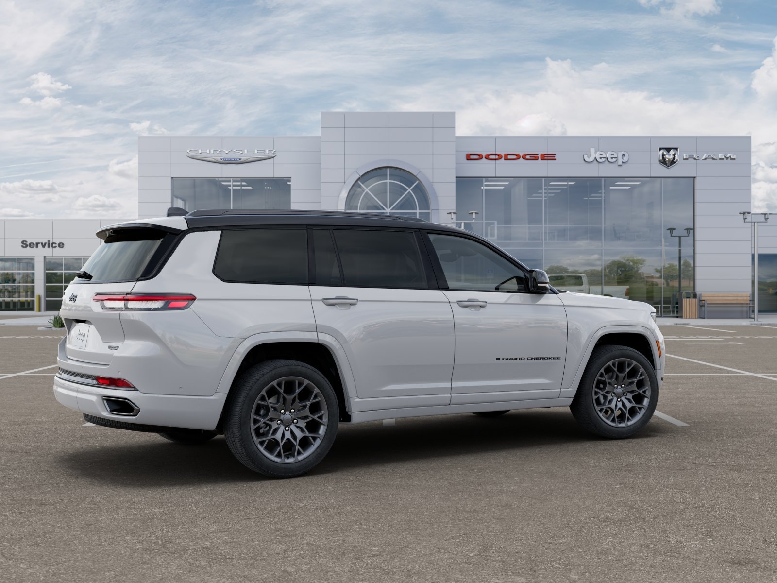 New 2025 Bright White Clear-Coat Exterior Paint Jeep Summit image 17