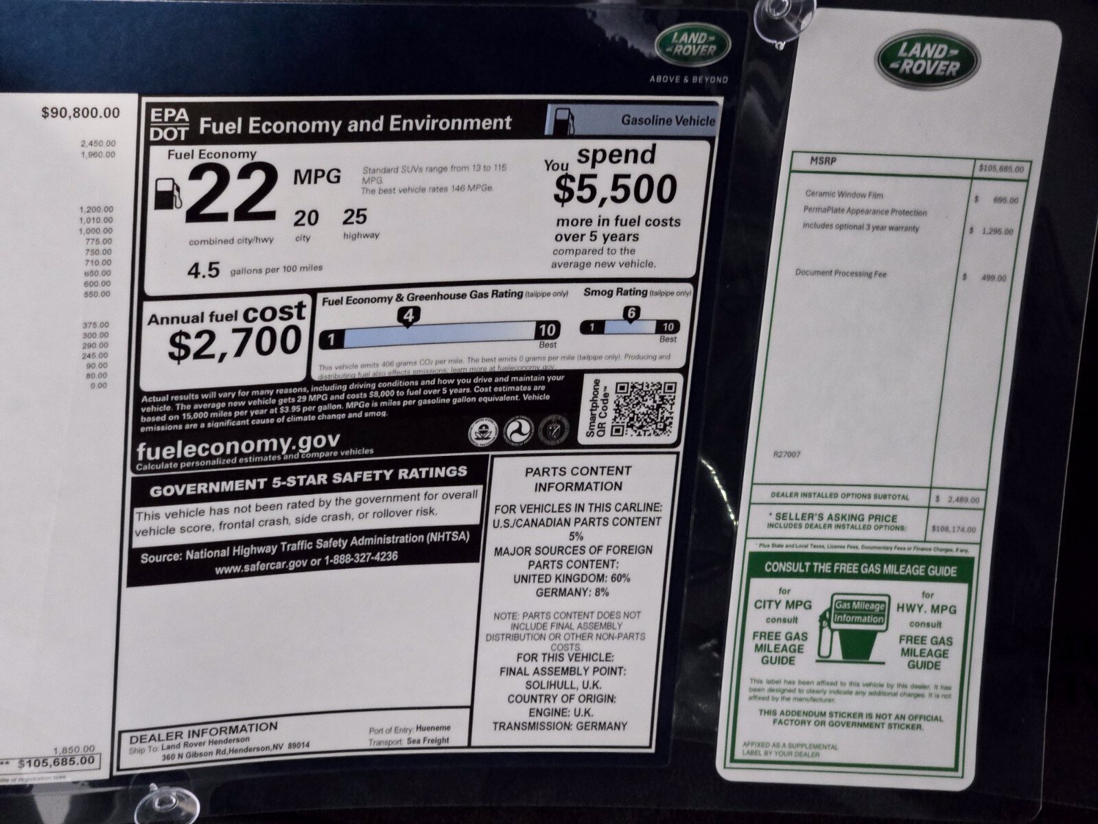 New 2027 Borasco Grey Land Rover Dynamic SE image 33