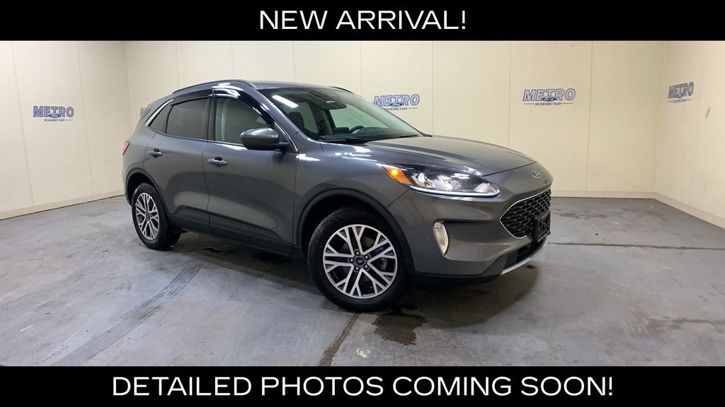 Certified Used 2021 Gray Metallic Ford SEL image 1