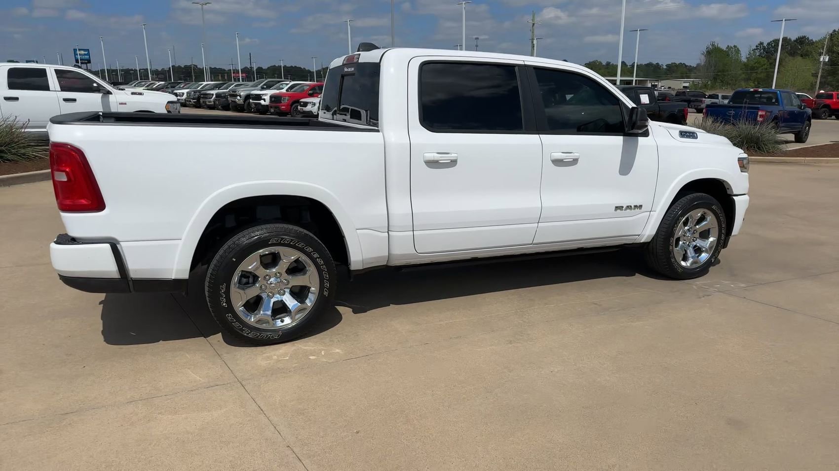 Used 2025 Bright White Clearcoat Ram Lone Star image 9