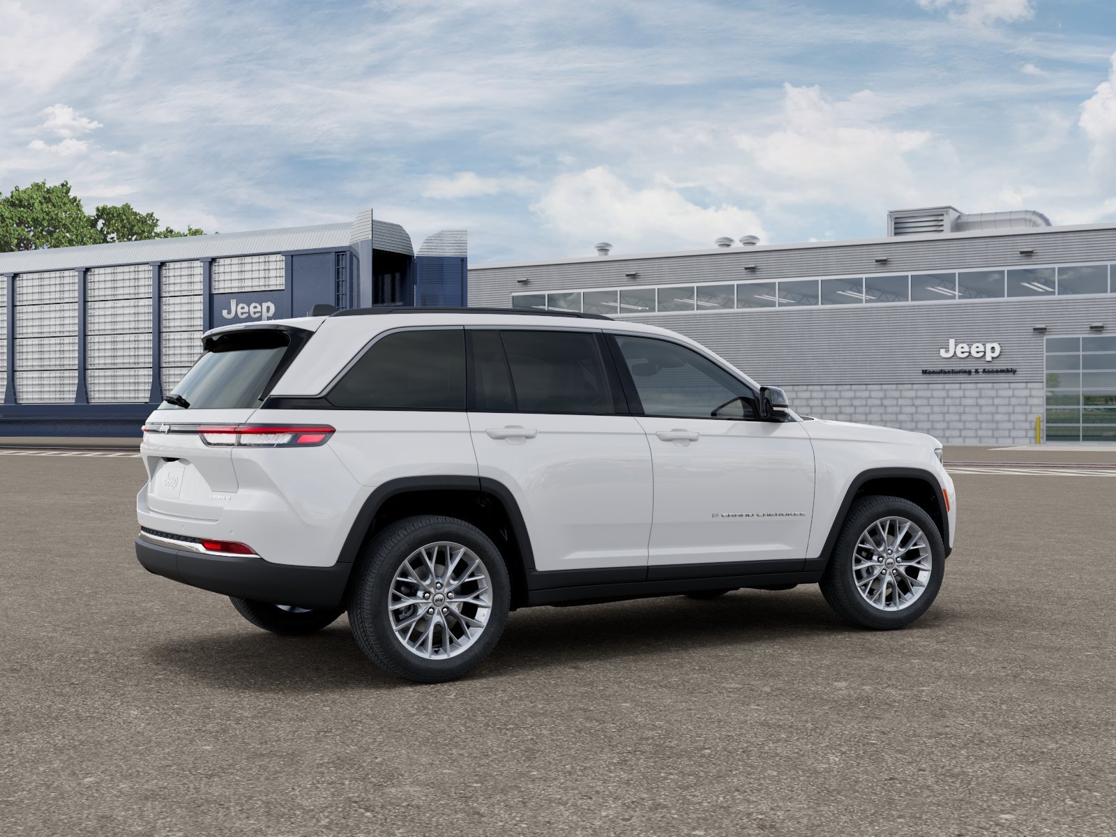 New 2027 Bright White Clear-Coat Paint Jeep Limited image 4
