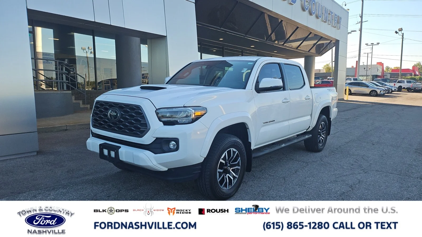 Used 2020 Super White Toyota TRD Sport 4WD image 1