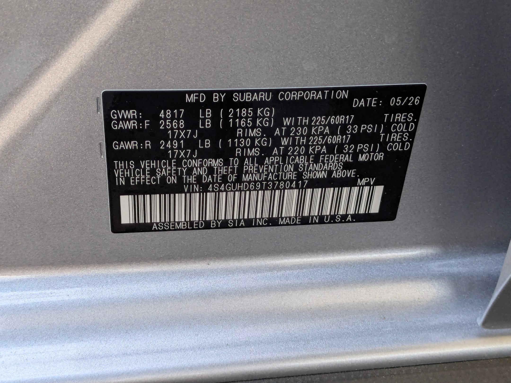 New 2026 ICE SILVER METALLIC Subaru Premium image 15