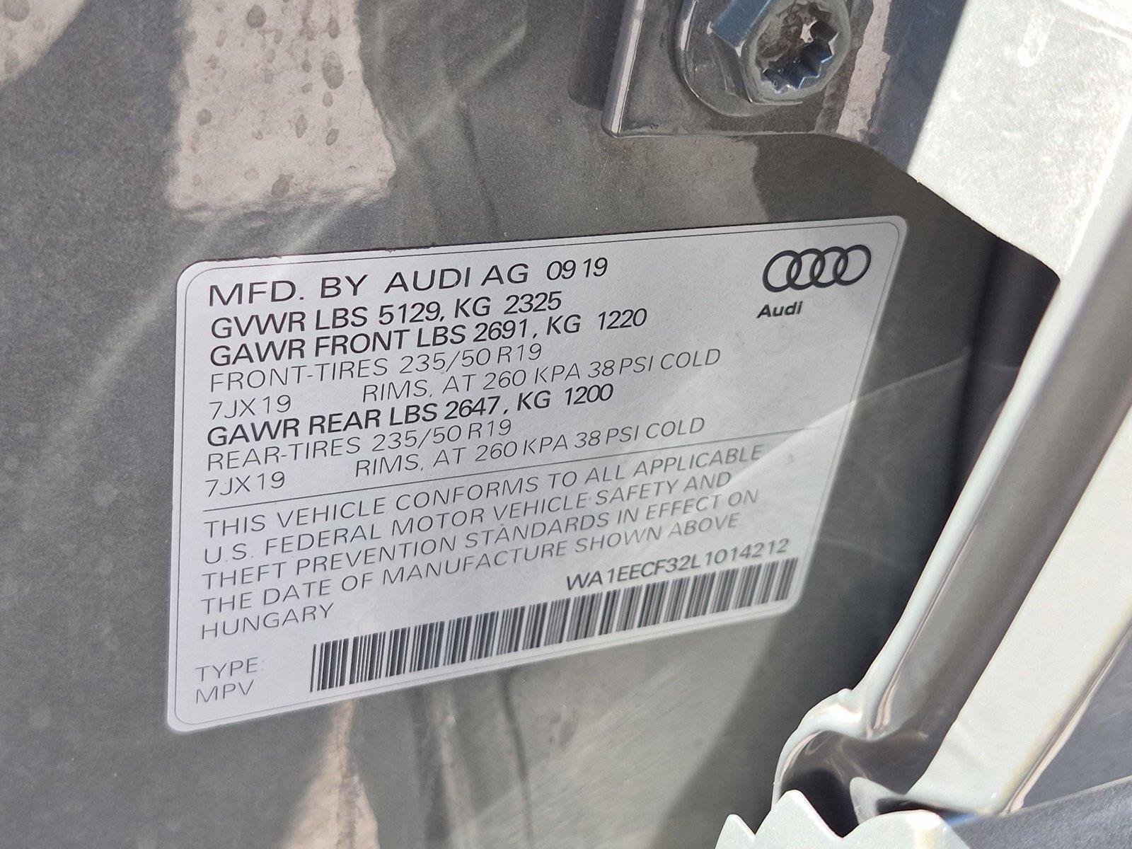 Used 2020 Chronos Gray Metallic AUDI  image 42