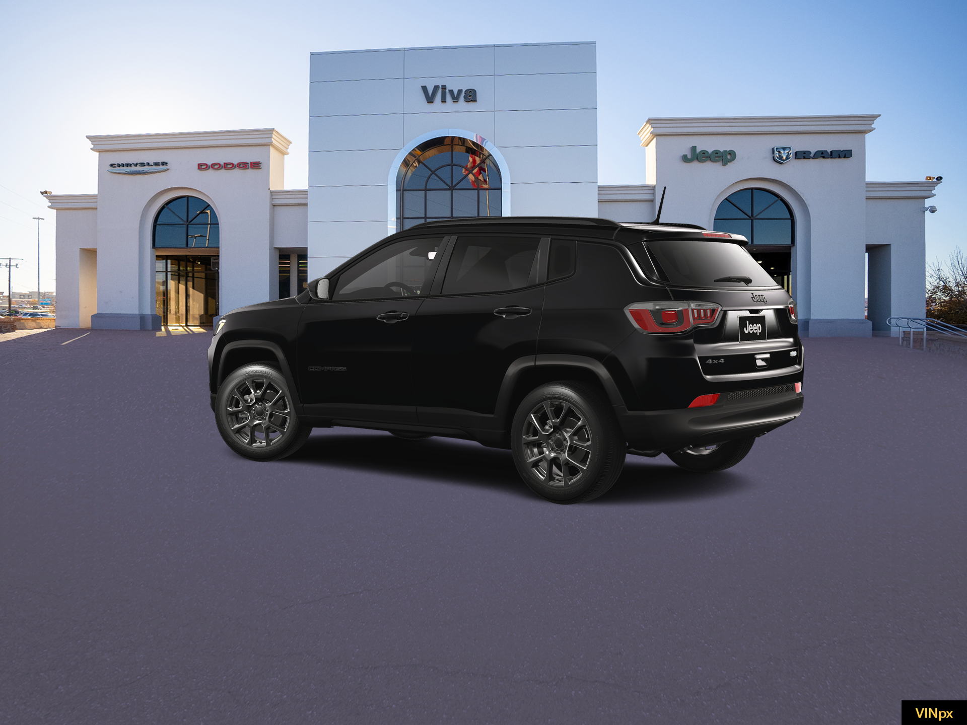 New 2026 Diamond Black Crystal Pearl-Coat Exterior Paint Jeep Latitude image 4
