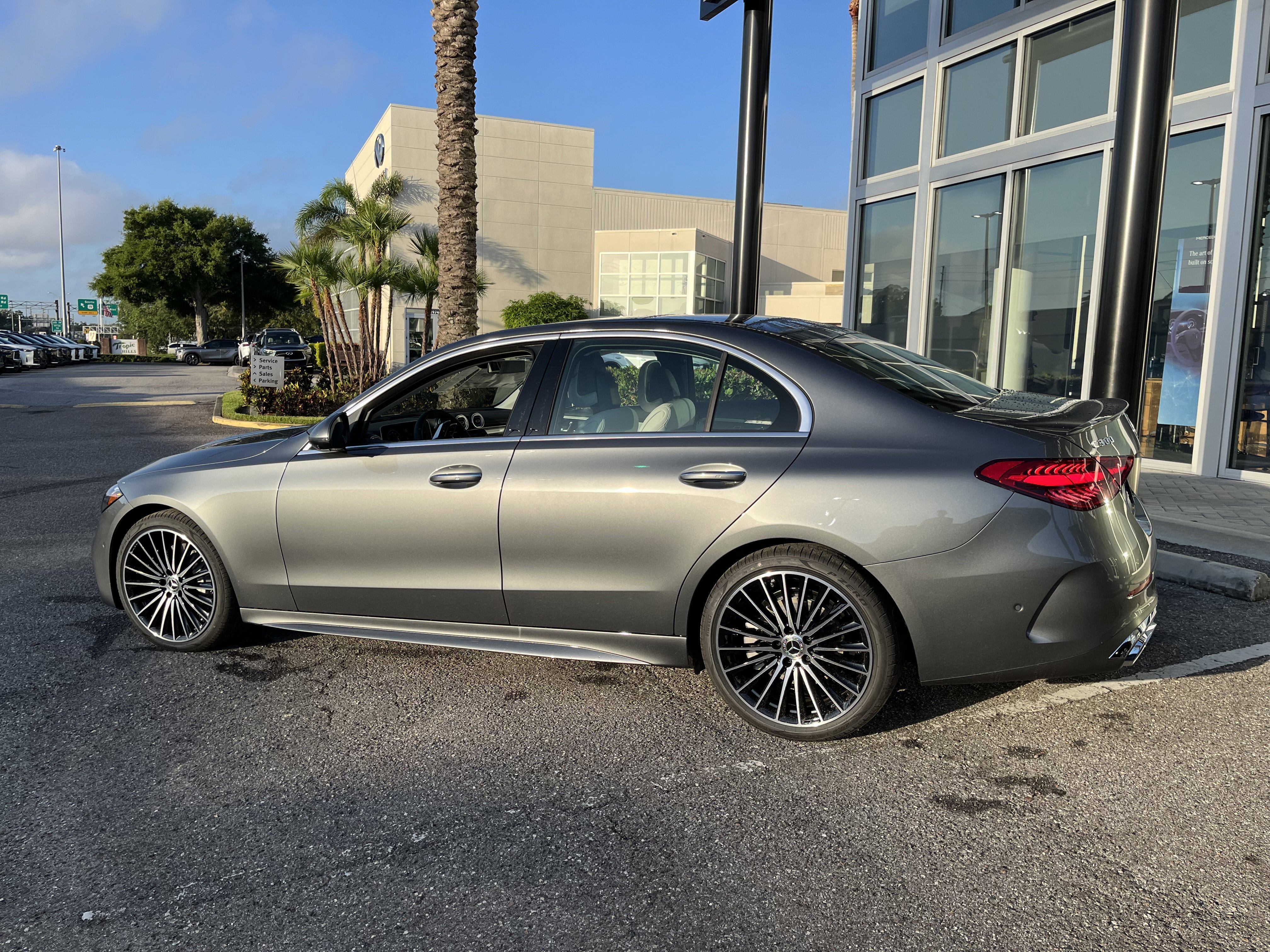 New 2026 Selenite Grey Metallic Mercedes-Benz C 300 image 4
