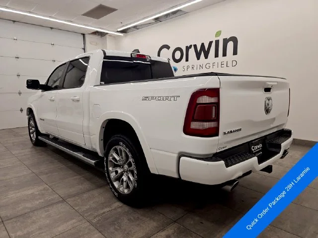 Used 2020 Bright White Clearcoat Ram Laramie image 3