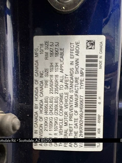 Used 2018 Blue Honda Touring image 33