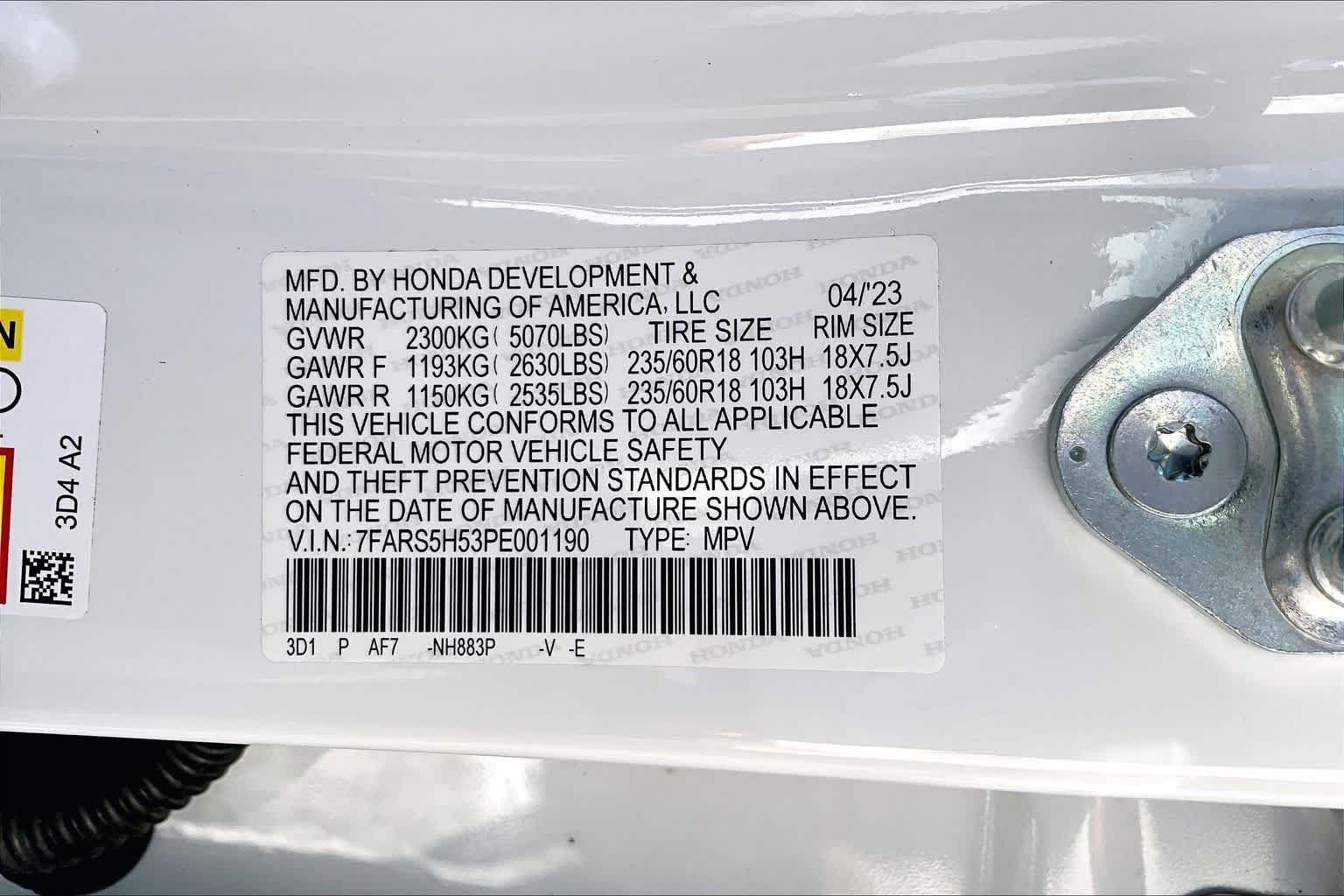 Used 2023 Platinum White Pearl Honda Sport image 36