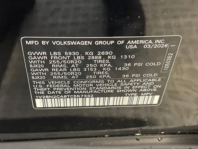 New 2026 Black Volkswagen SEL image 22