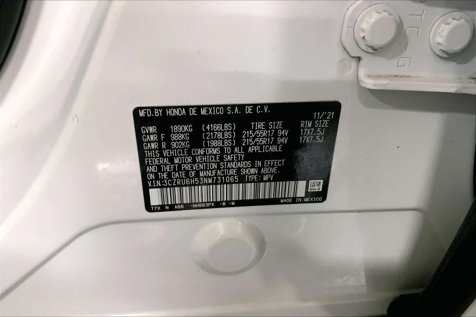 Used 2022 Platinum White Pearl Honda EX image 37