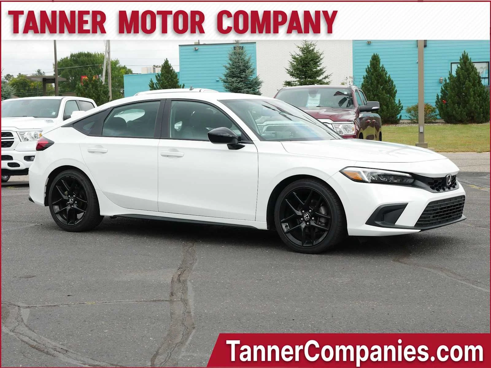 Platinum White Pearl 2024 Honda Civic Hatchback Sport FWD Hatchback Front-Wheel Drive Continuously Variable Transmission