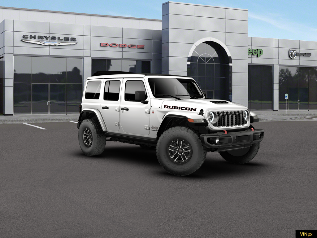 New 2026 Bright White Clear-Coat Exterior Paint Jeep Rubicon X image 10