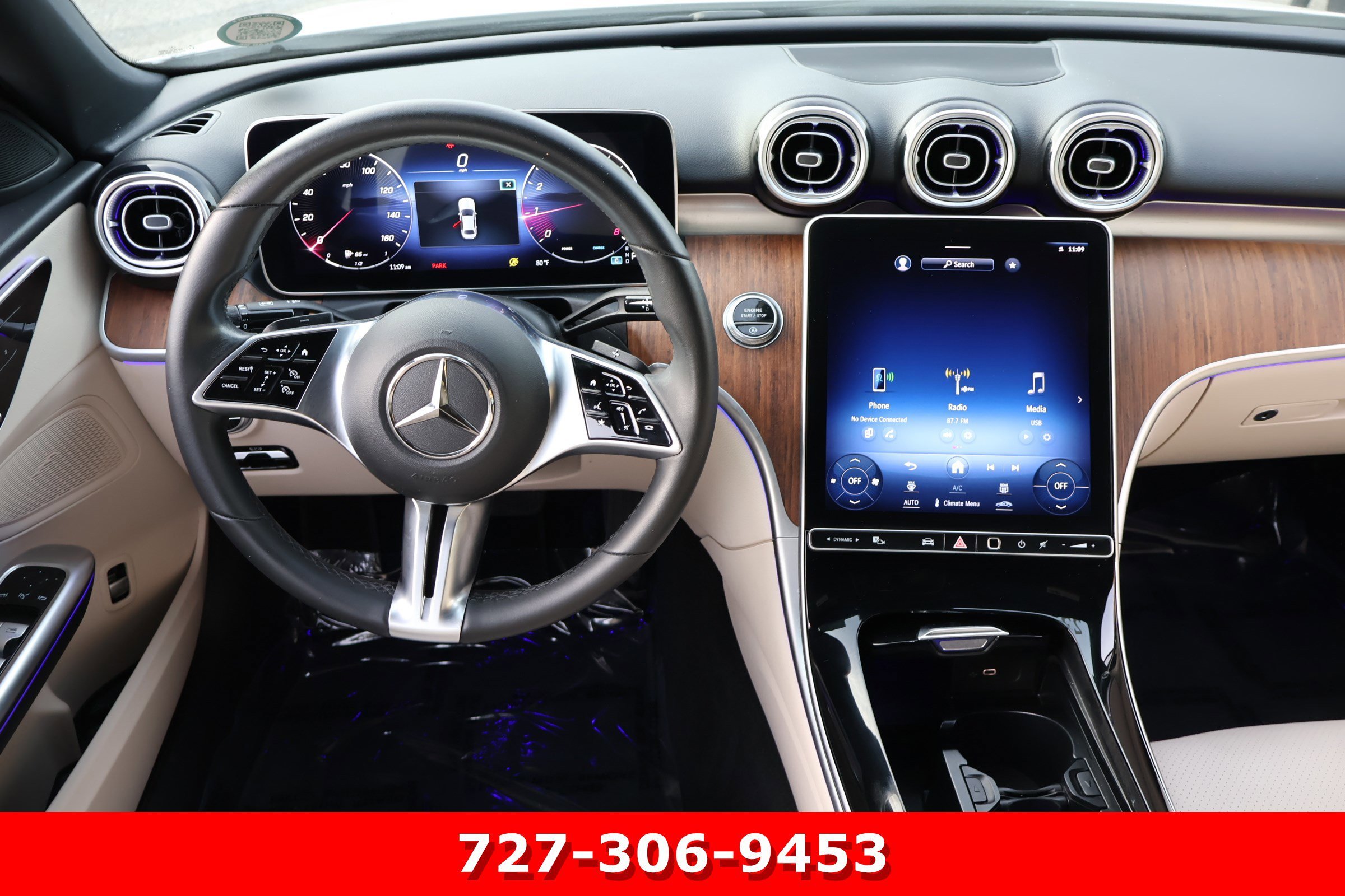 Certified Used 2023 Polar White Mercedes-Benz C 300 image 20