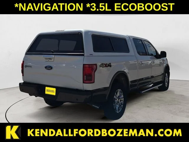 Used 2017 White Platinum Metallic Tri-Coat Ford Lariat image 5