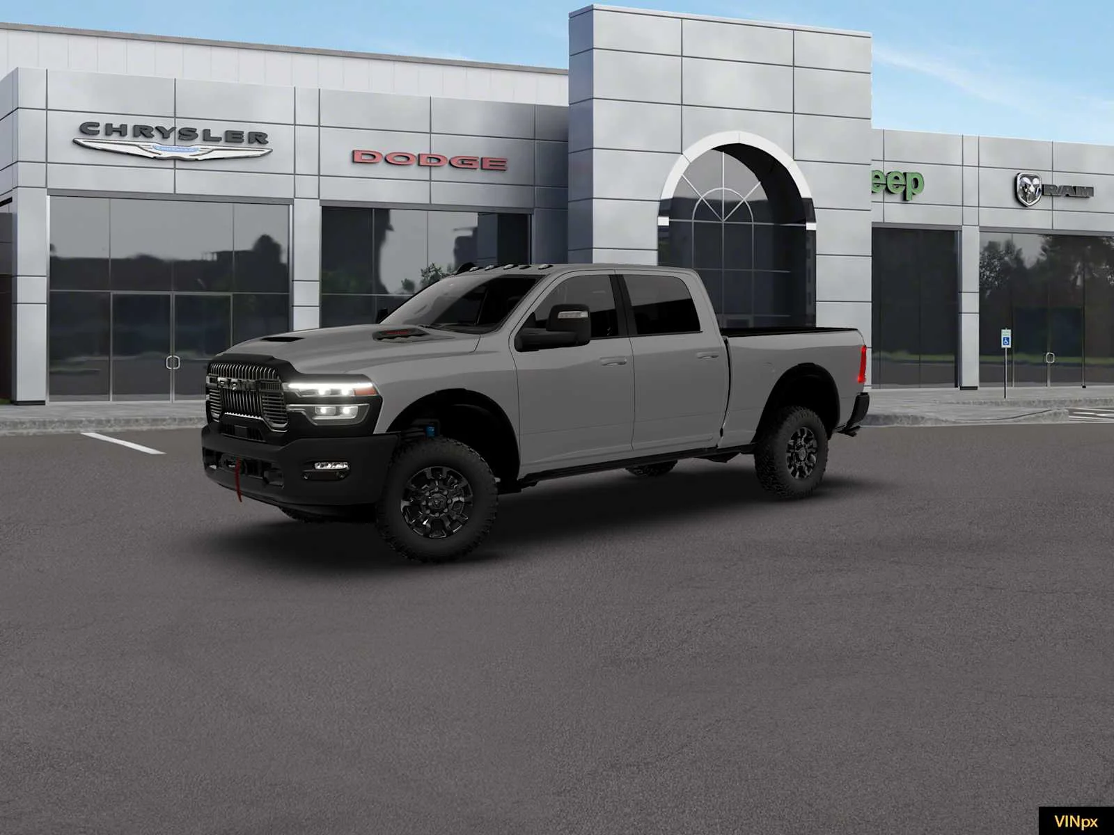 New 2026 Ceramic Gray Clear-Coat Exterior Paint RAM Power Wagon image 2