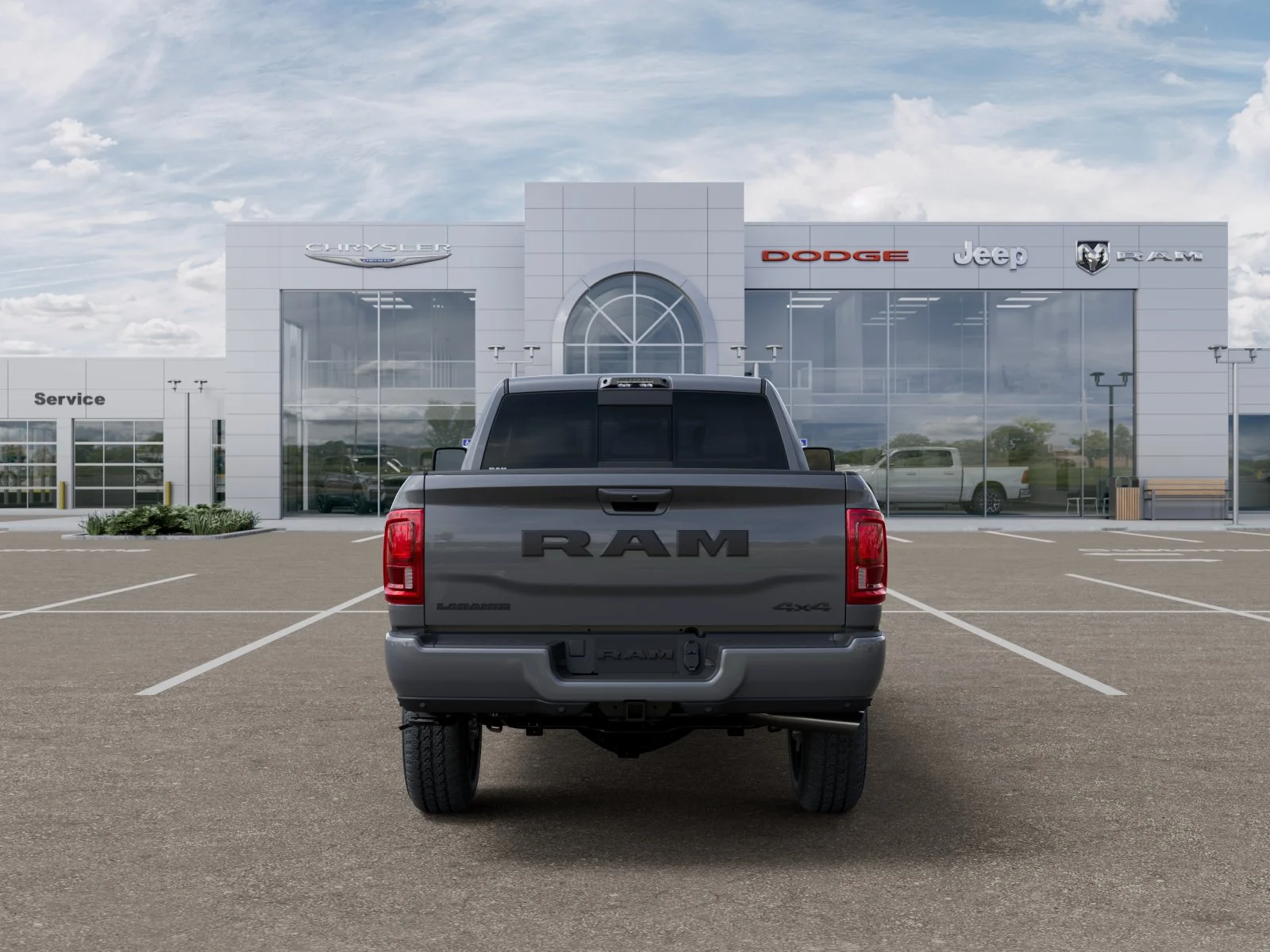 New 2026 Ceramic Gray Clear-Coat Exterior Paint RAM Laramie image 35