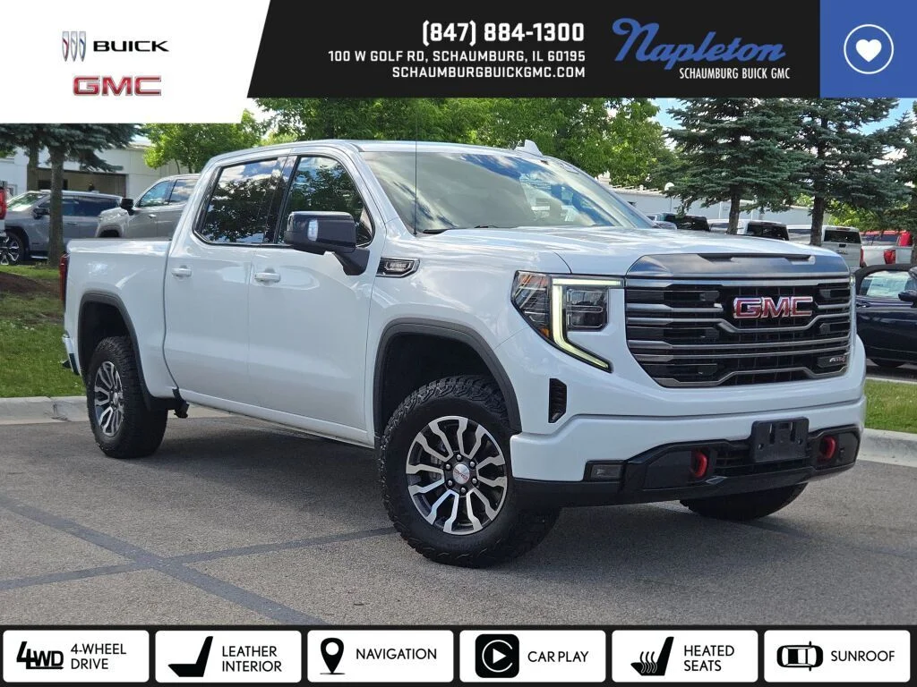 Used 2022 White GMC AT4 image 1