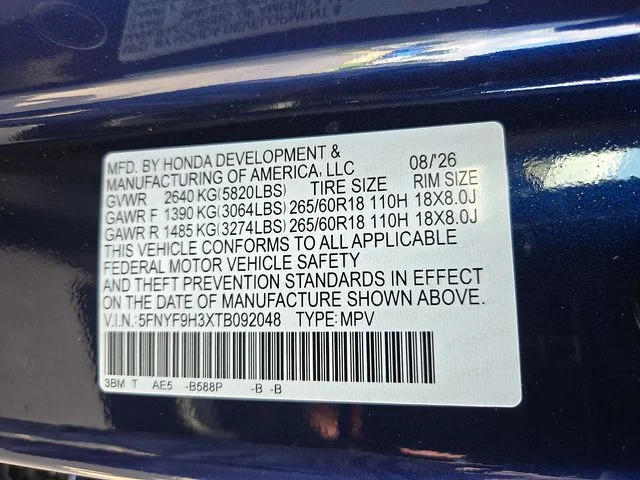 New 2026 Blue Honda RTL image 20