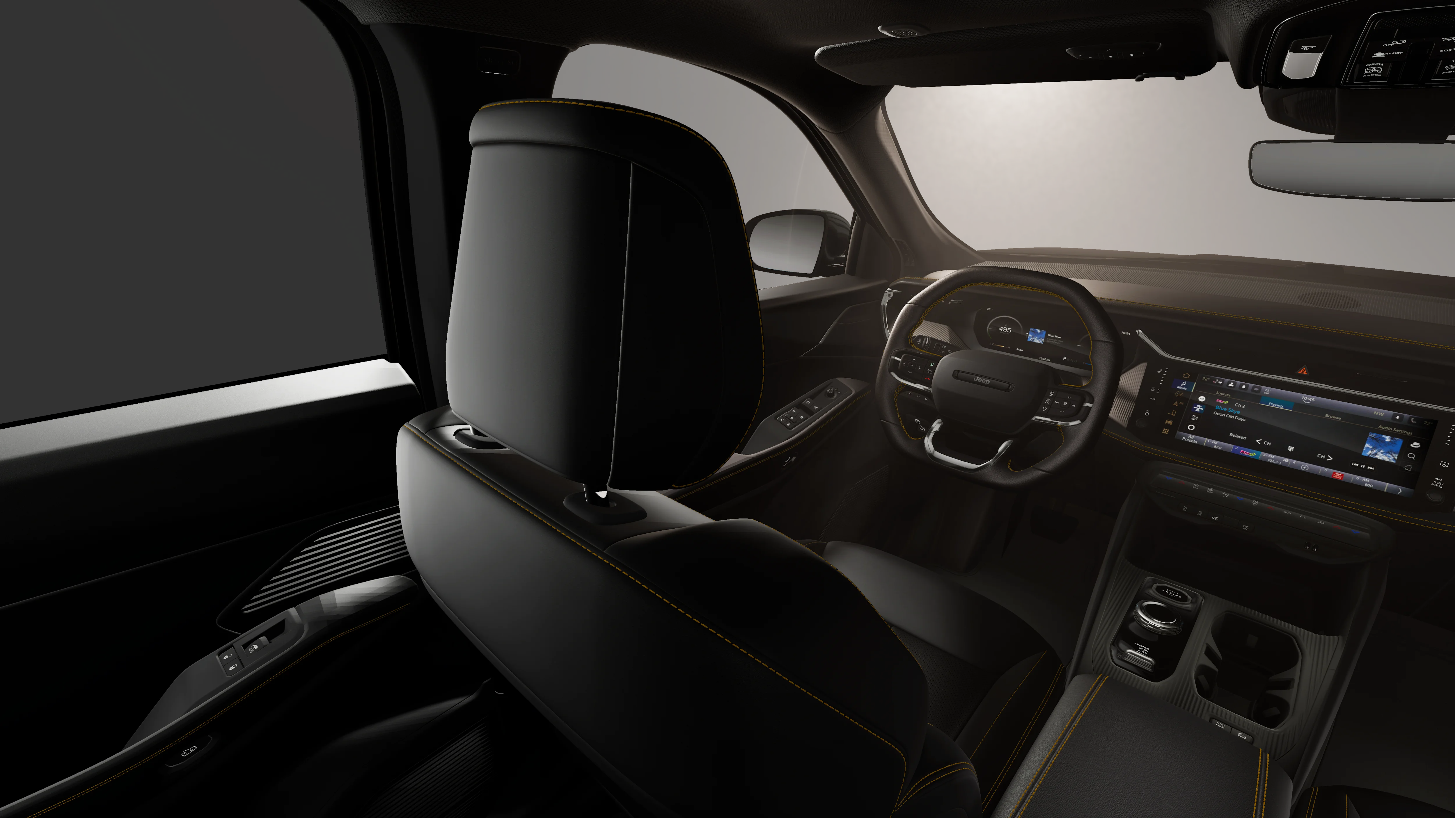 New 2026 Diamond Black Crystal Pearl-Coat Exterior Paint Jeep  image 8