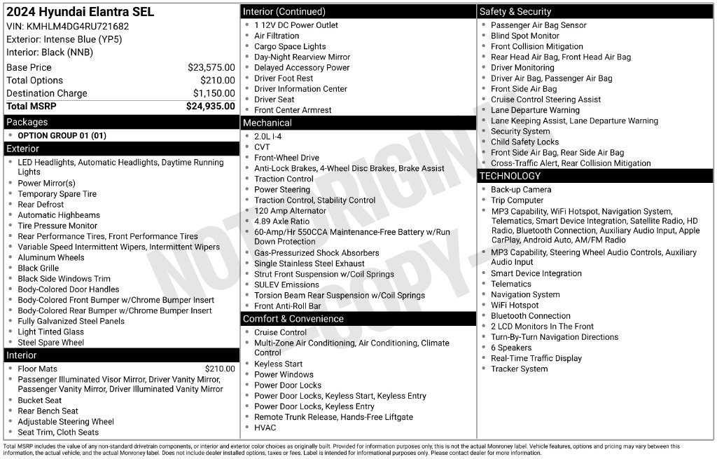 2024 Hyundai Elantra SEL - Photo 6