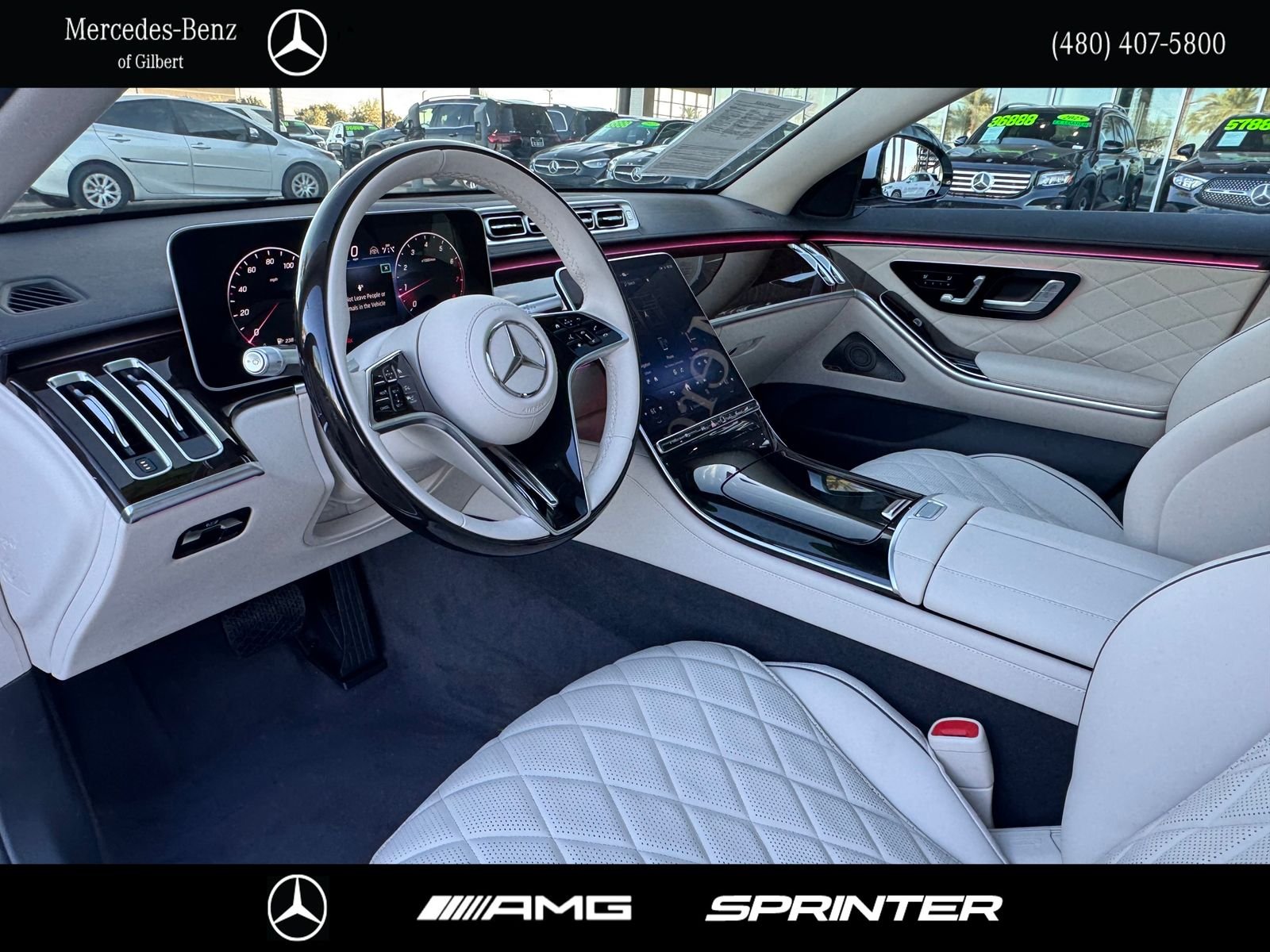 Certified Used 2026 White Mercedes-Benz S 580 image 12