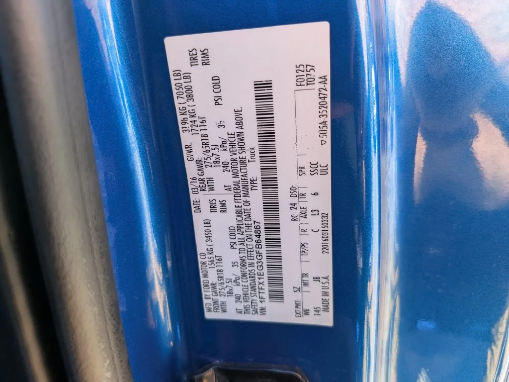 Used 2016 Blue Flame Metallic Ford XLT image 38