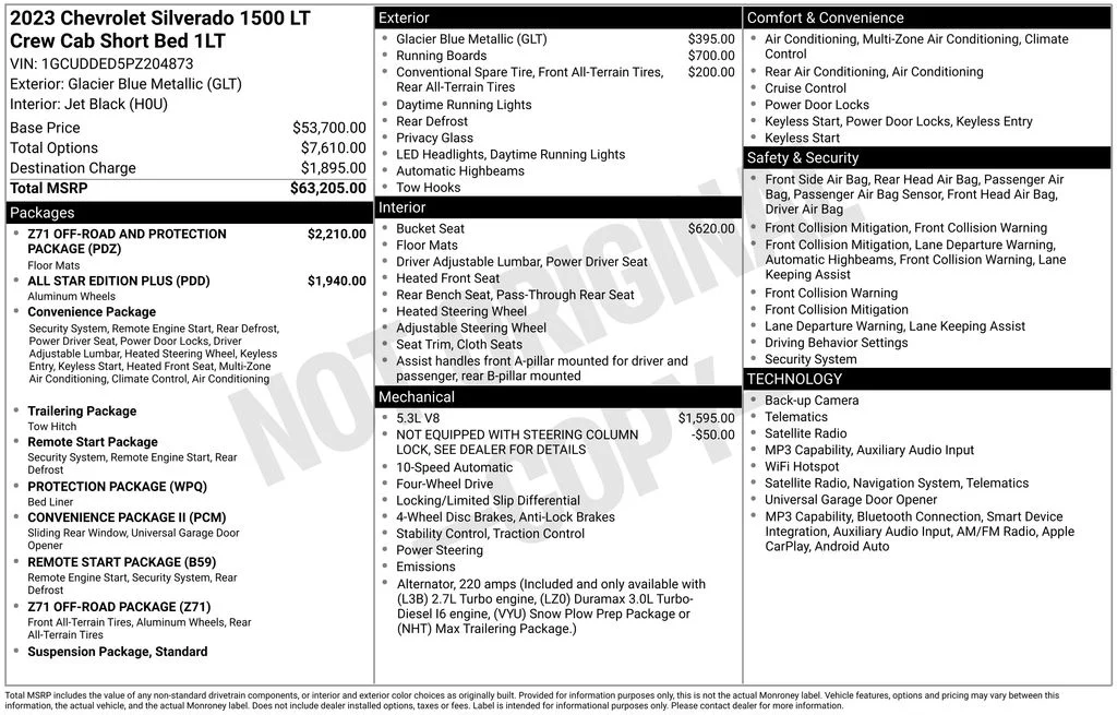 Certified Used 2023 Blue Chevrolet LT image 39