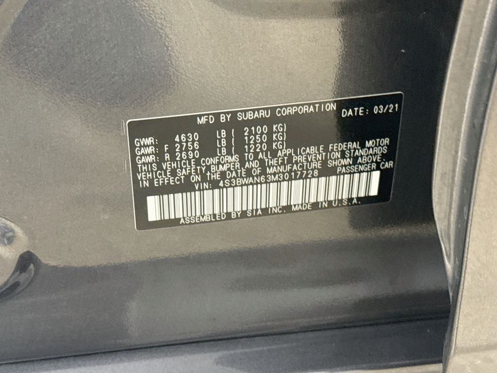 Used 2021 Magnetite Gray Metallic Subaru Limited image 33