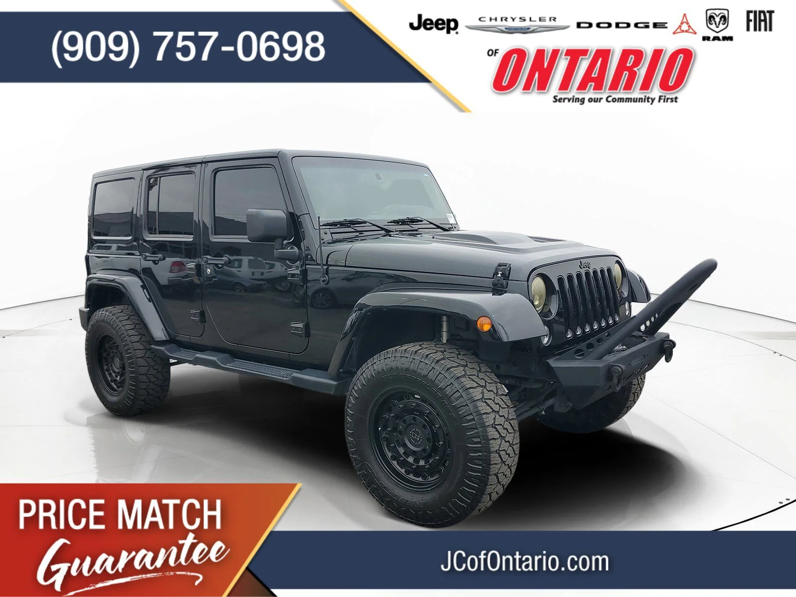 Certified Used 2018 Black Jeep Unlimited Altitude image 1