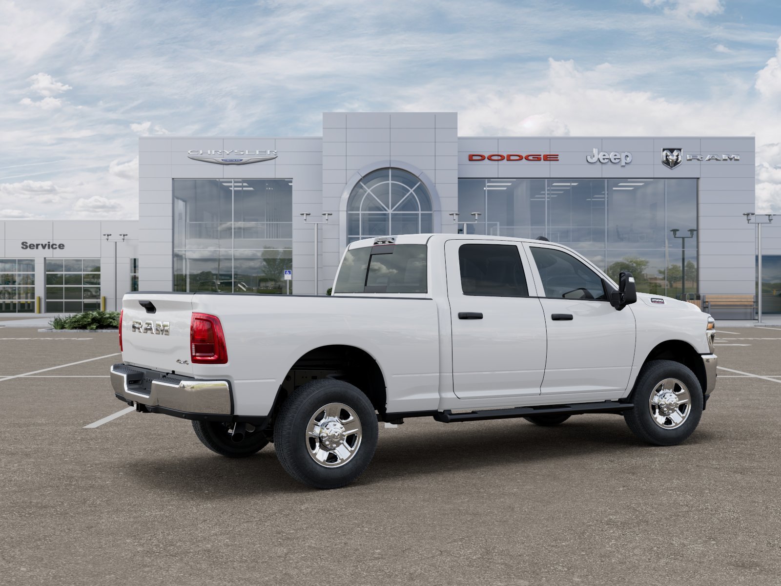 New 2026 Bright White Clear-Coat Exterior Paint RAM Tradesman image 97