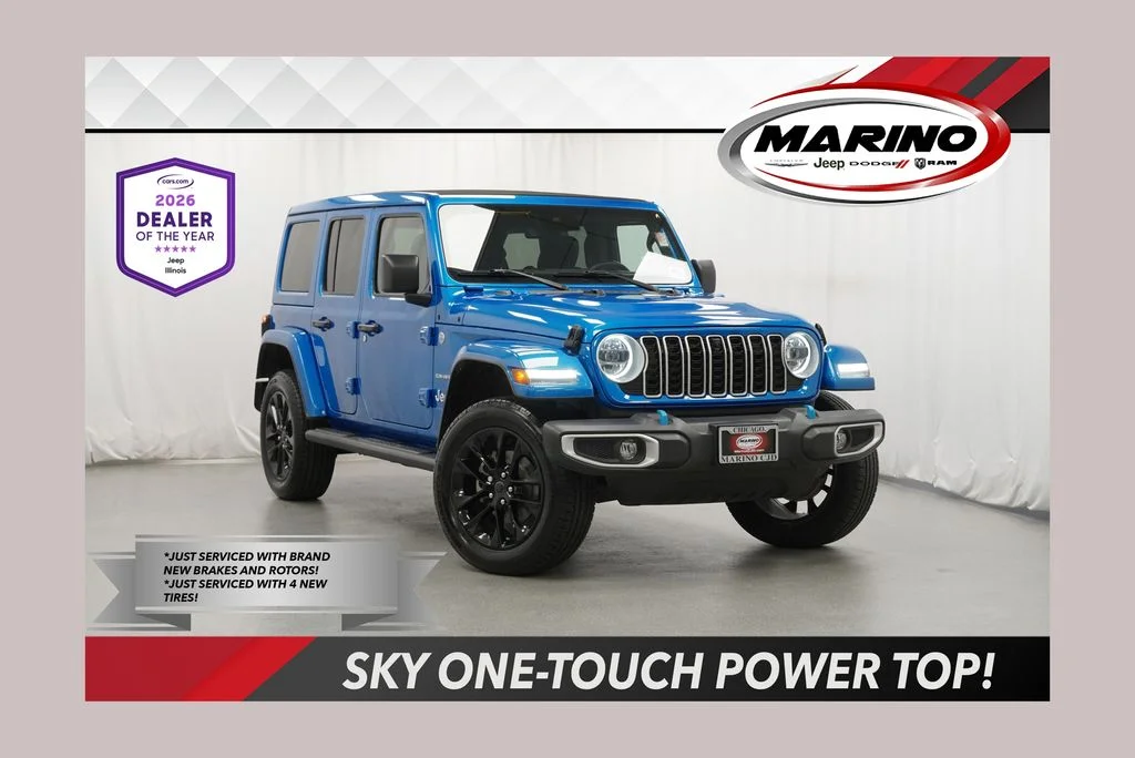 Used 2024 Blue Jeep Sahara 4xe image 1