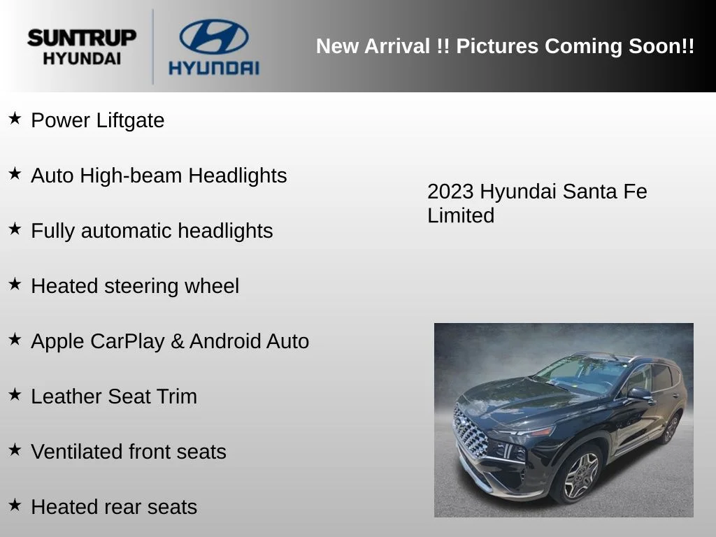 Used 2023 Twilight Black Hyundai Limited image 8