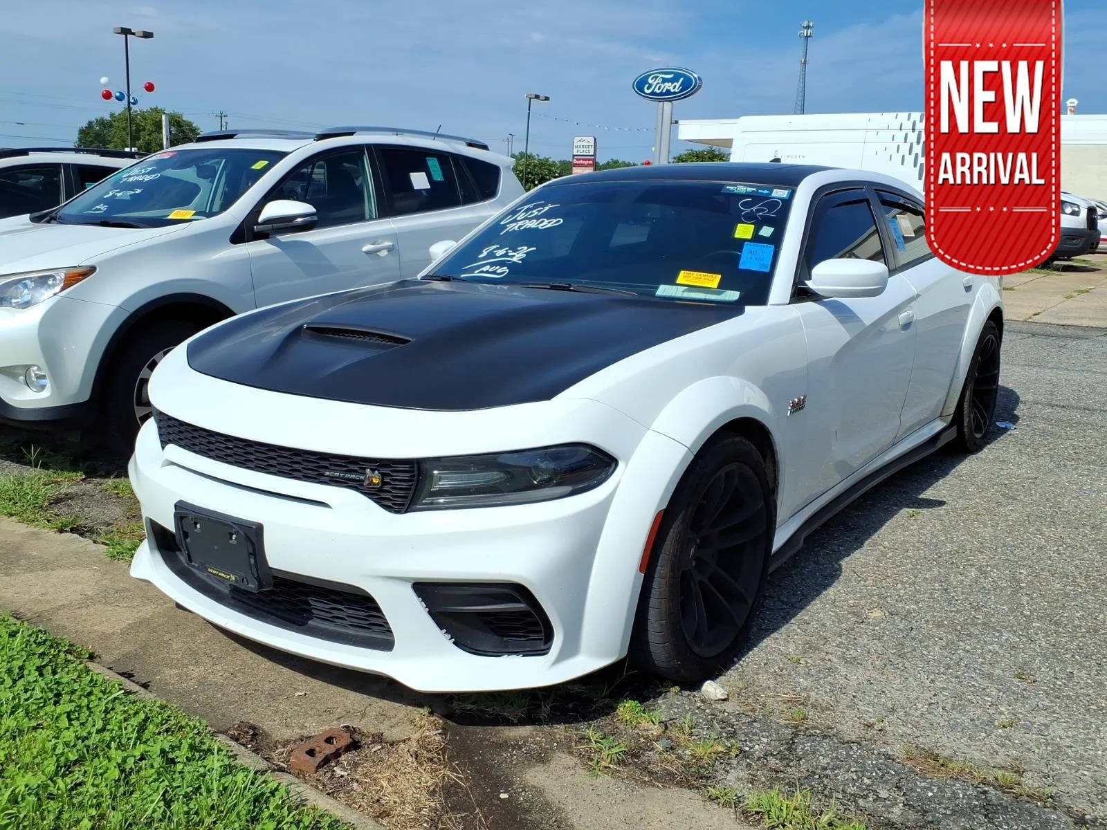 Used 2020 White Knuckle Clearcoat Dodge Scat Pack Widebody image 1