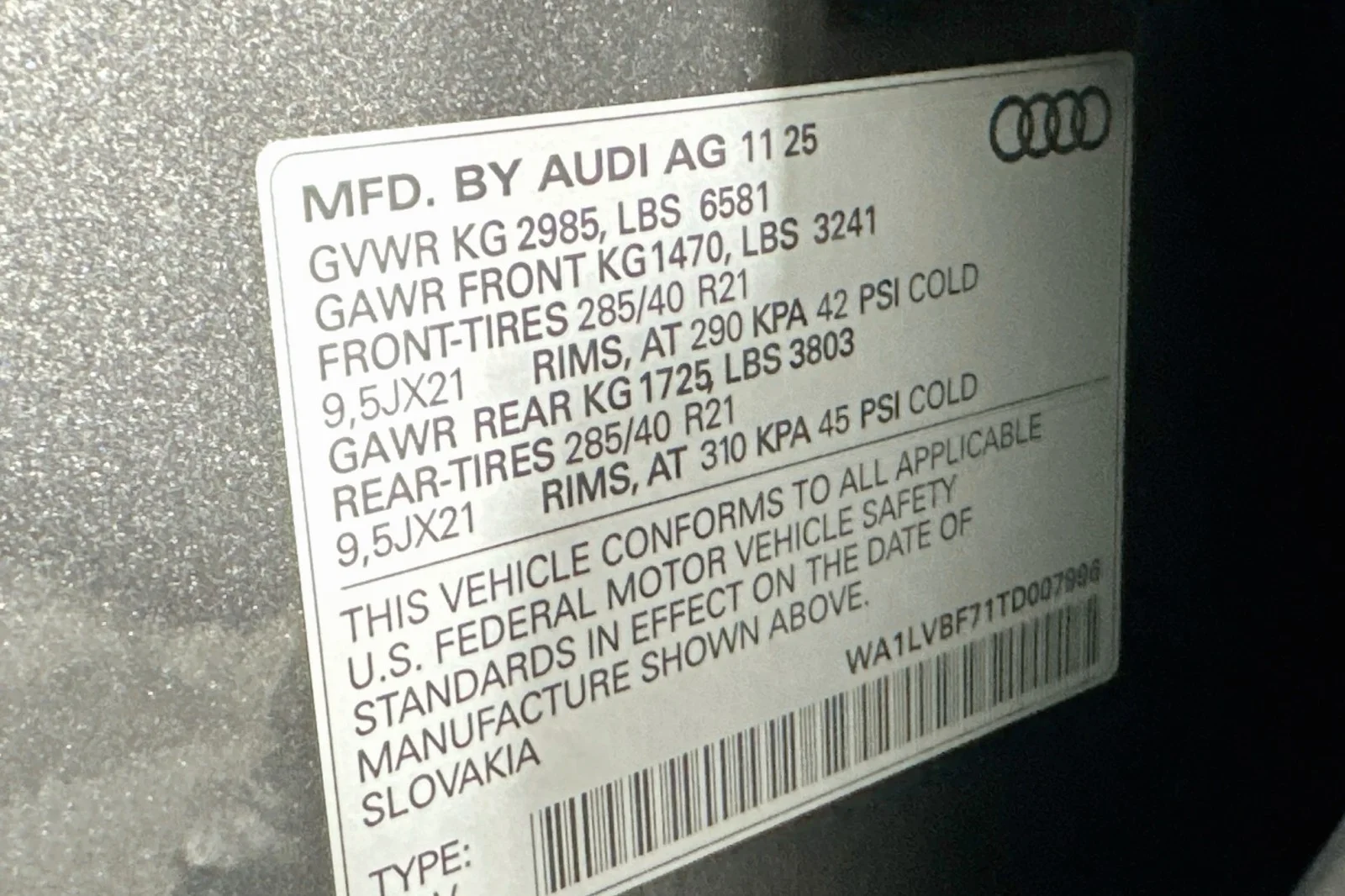 Used 2026 Samurai Gray Metallic Audi Premium Plus image 24