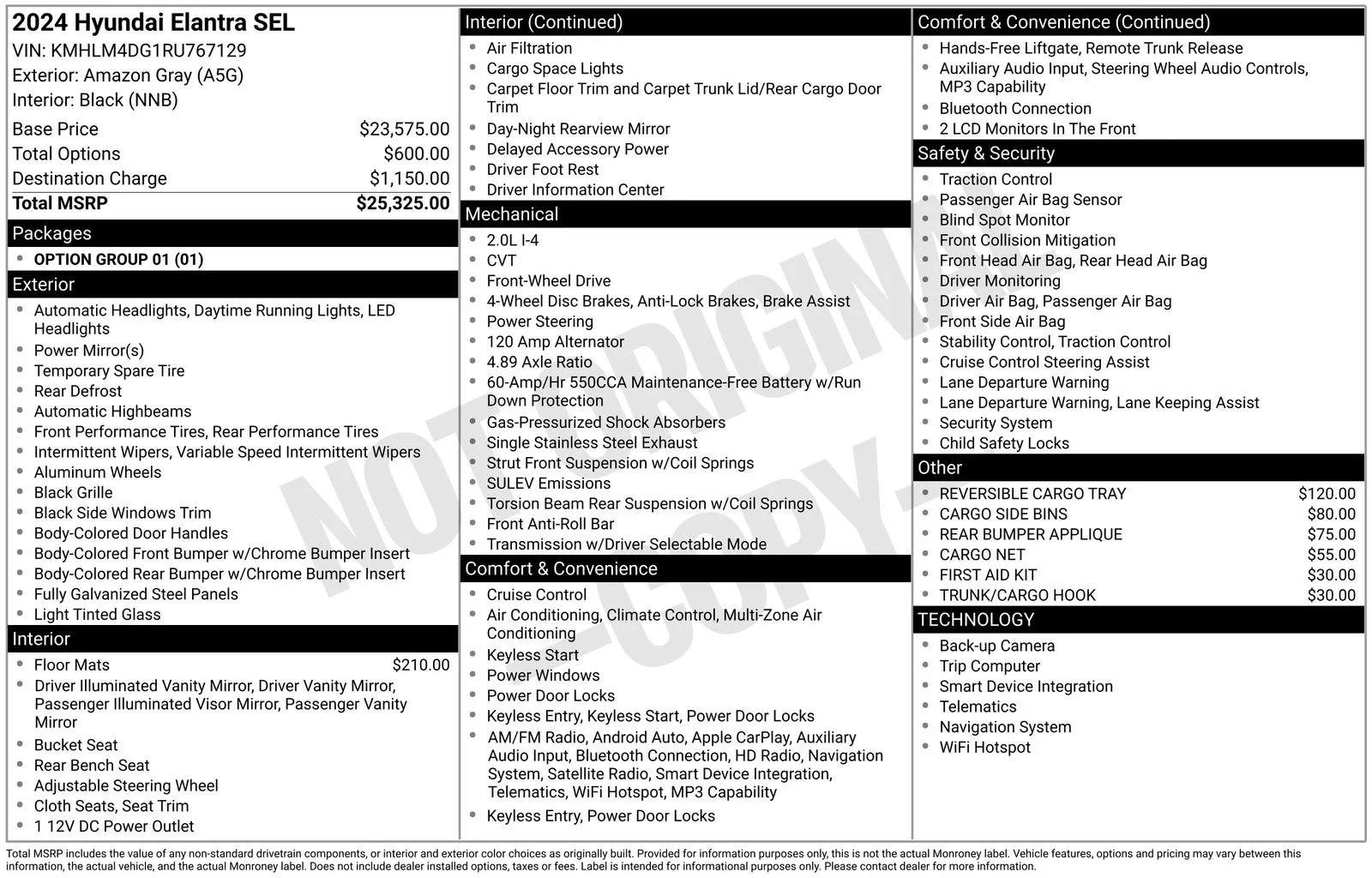 Used 2024 Gray Hyundai SEL image 39