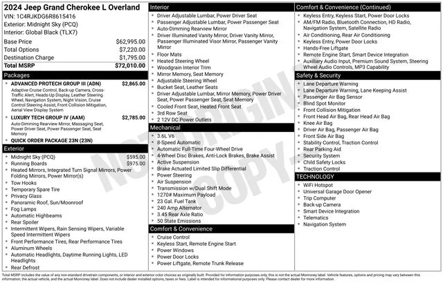 Used 2024 Black Jeep Overland image 42