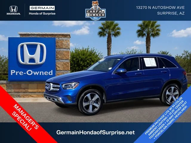 Used 2022 Starling Blue Metallic Mercedes-Benz GLC 300 image 1
