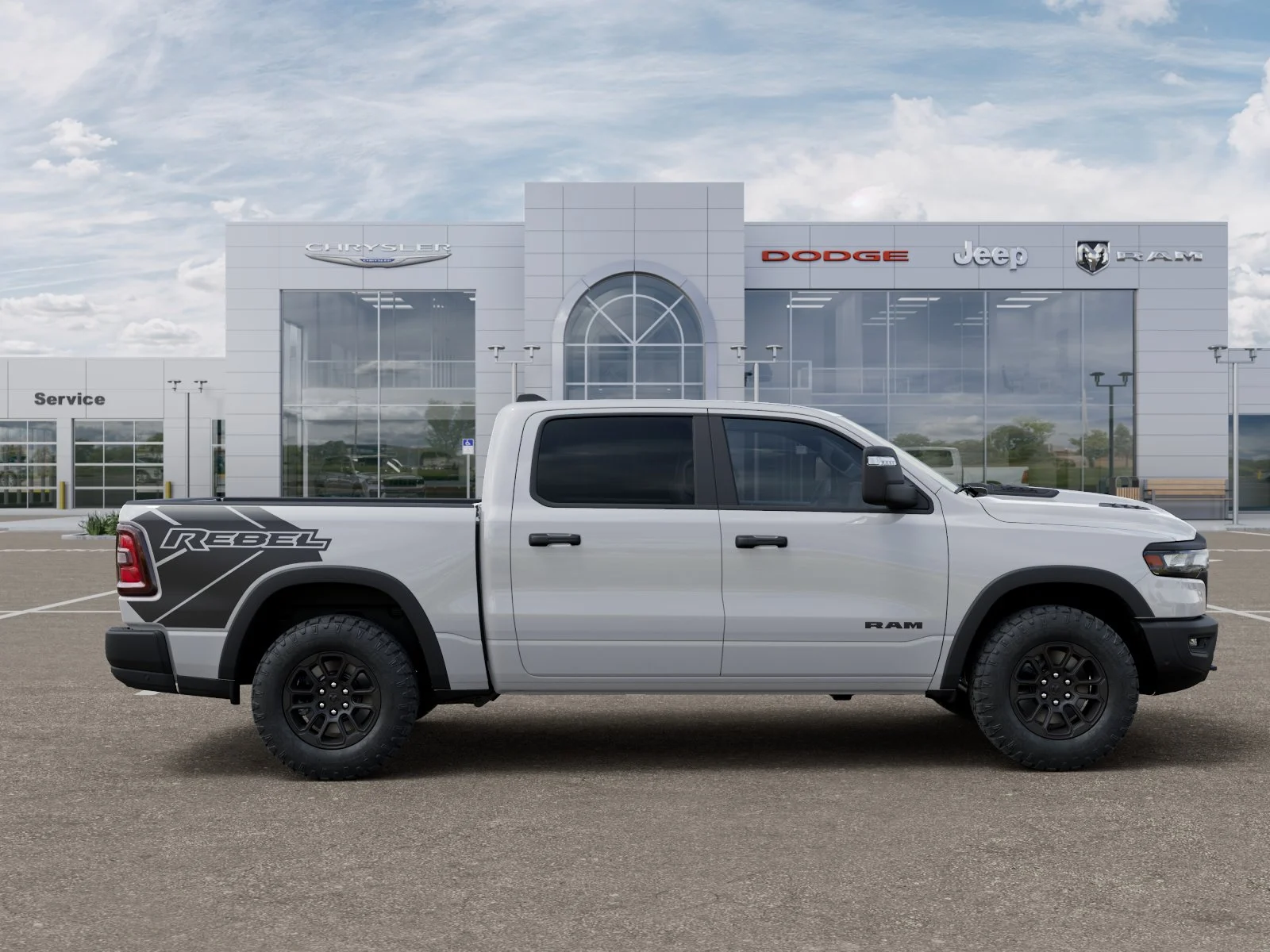 New 2026 Bright White Clear-Coat Exterior Paint RAM Rebel image 48