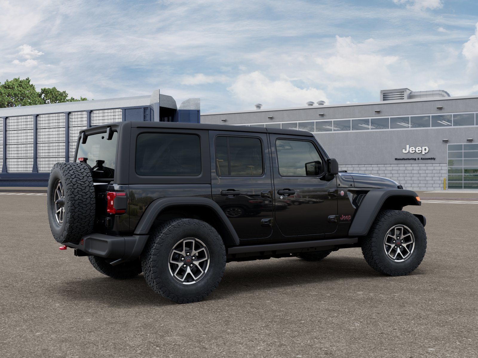 New 2026 Black Clear-Coat Exterior Paint Jeep Rubicon image 2