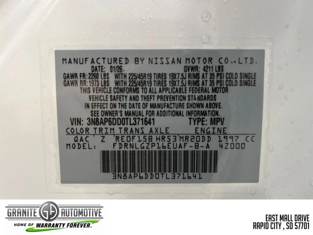 New 2026 White Nissan SR image 30