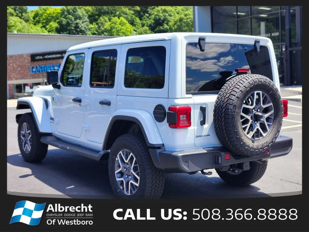 New 2026 Bright White Clear-Coat Exterior Paint Jeep Sahara image 3