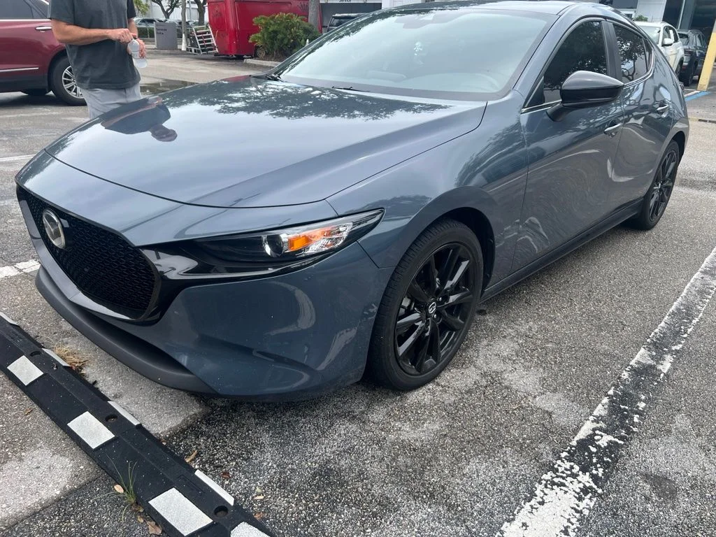 Used 2022 Gray Mazda Carbon Edition image 2