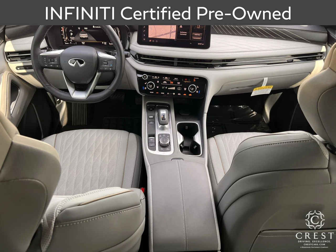 Certified Used 2027 Radiant White Black Obsidian INFINITI AUTOGRAPH image 12