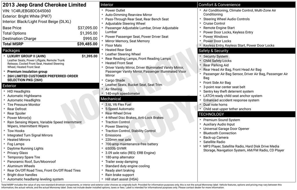 Used 2013 Bright White Clearcoat Jeep Limited image 1