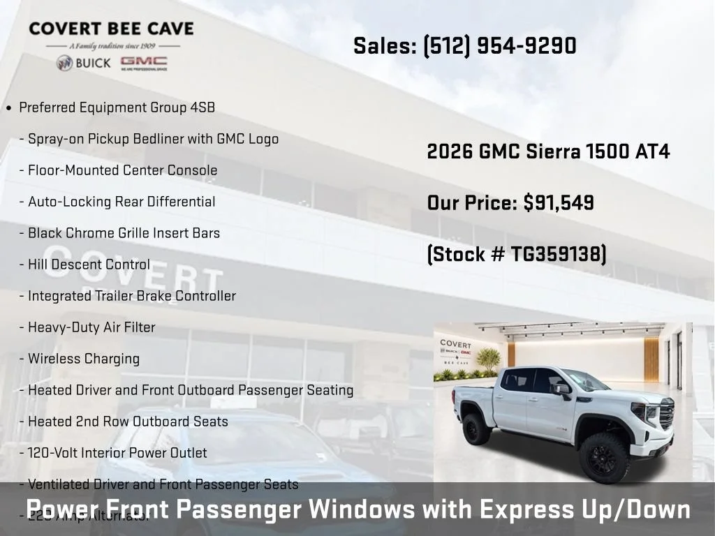 New 2026 Summit White GMC AT4 image 15